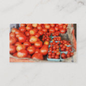 te koop aangeboden tomaten visitekaartje (Achterkant)