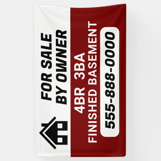 "Te koop door Eigenaar" aangepaste banner (Verticaal)