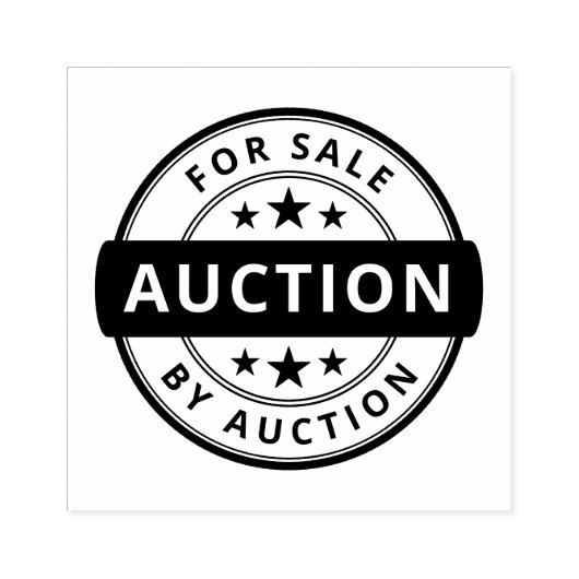 TE KOOP DOOR MIDDEL VAN VEILING RUBBEREN STEMPEL (Afrduk)