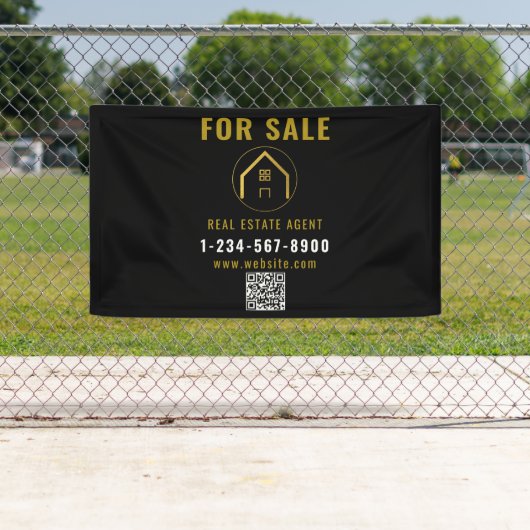 Te koop Makelaar Open Huis Logo Spandoek (Insitu)