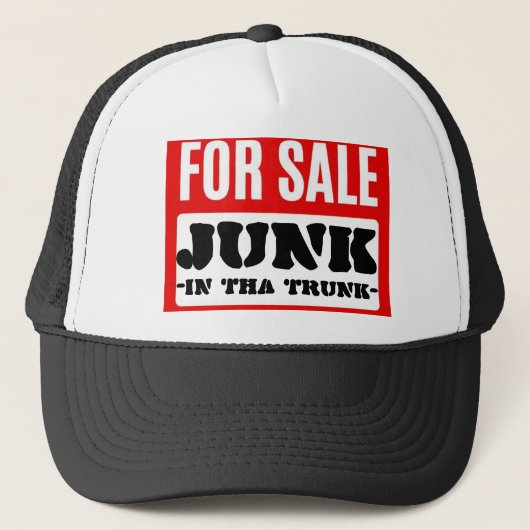 TE KOOP: ROMMEL IN DE KOFFERBAK TRUCKER PET (Voorkant)