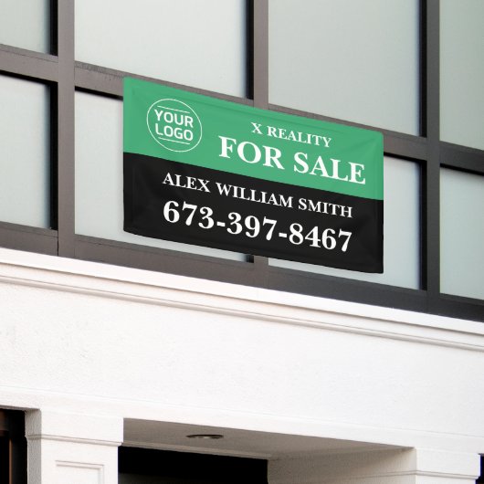 Te koop Vastgoed Aangepaste banner (Buitenkant Gebouw)