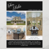 Te koop Vastgoedaanbieding 2-zijdig papieren blad (Voorkant)