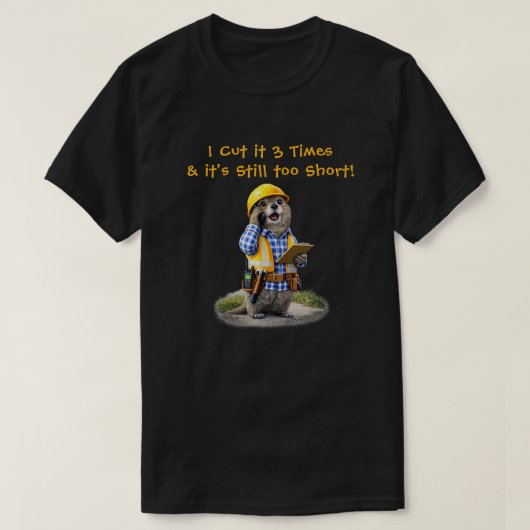 "Te Kort" (1) T-shirt (Design voorkant)