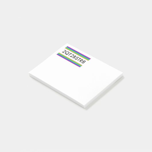 Te kort om recht te zijn post-it® notes (Schuin)