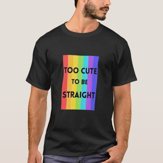Te kort om recht te zijn t-shirt (Voorkant)