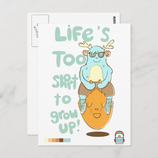 te korte liften briefkaart (Voorkant / Achterkant)