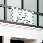 Te Koud 2e Verjaardag Welkomstbanner Spandoek (Buitenkant Gebouw)