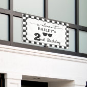 Te Koud 2e Verjaardag Welkomstbanner Spandoek (Buitenkant Gebouw)