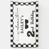 Te Koud 2e Verjaardag Welkomstbanner Spandoek (Verticaal)