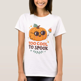 Te Koud om Bang te Zijn – Moppertje Pompoen Hallow T-shirt
