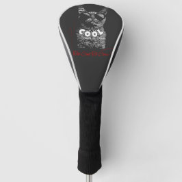Te Koud Om Je Zorgen Te Maken Kat Typografie Golfheadcover