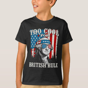 Te Koud Voor Britse Regel Amerikaanse Vlag 4 Juli T-shirt