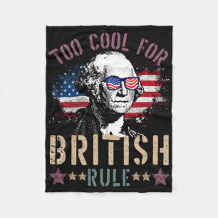 Te Koud Voor Britse Regel T-shirt 4 Juli Oprichter Fleece Deken