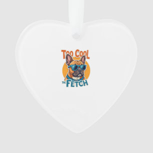 Te Koud Voor Ophalen Franse Bulldog Vintage Zonneb Ornament