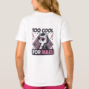 Te Koud Voor Regels – Moderne Streetwear Kat T-shirt