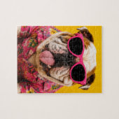 TE KOUW OM TE KWIJLEN ENGELSE BULLDOG LEGPUZZEL (Horizontaal)