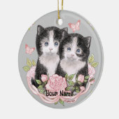 Te Kute Kittens kattenornament Keramisch Ornament (Links)