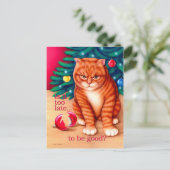 Te laat briefkaart (Staand voorkant)