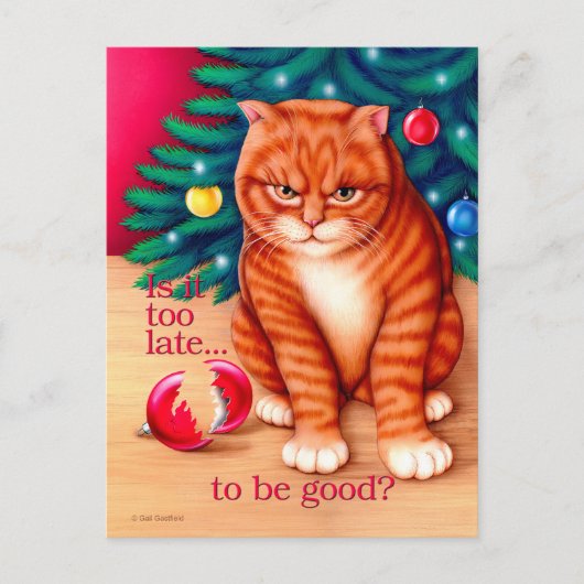 Te laat briefkaart (Voorkant)