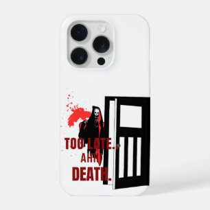 Te Laat Horror Hoesje – AHH! Dood Verschrikkelijk iPhone 15 Pro Case