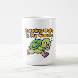 Te Laat Is Mijn Cardio: Zweterige Schildpad Editie Koffiemok