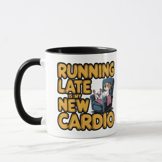 Te Laat Komen Is Mijn Nieuwe Cardio Mok (Links)