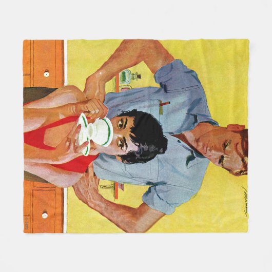 Te laat om in te halen fleece deken (Voorkant (Horizontaal))