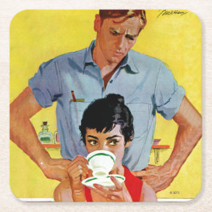 Te laat om in te halen kartonnen onderzetters