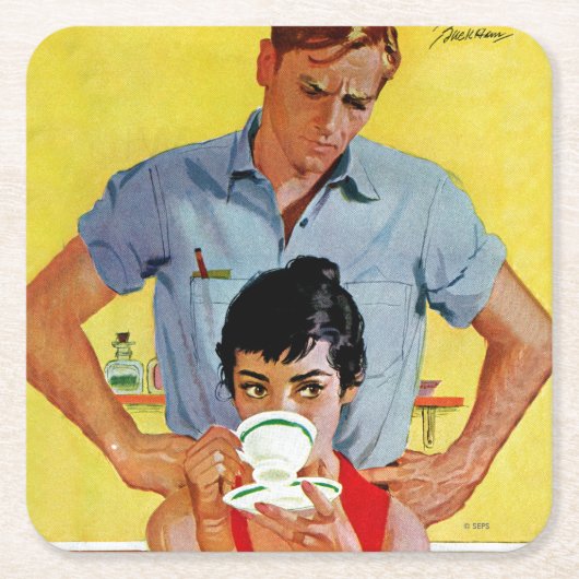 Te laat om in te halen kartonnen onderzetters (Voorkant)