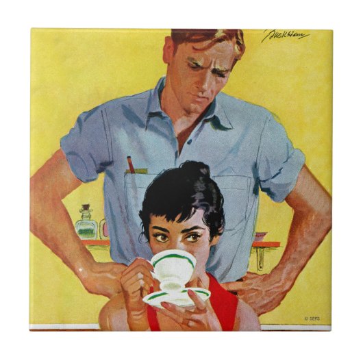 Te laat om in te halen tegeltje (Voorkant)