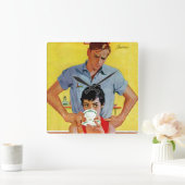 Te laat om in te halen vierkante klok (Huis)