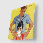 Te laat om in te halen vierkante klok (Hoek)