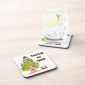 Te laat om met kerstOnderzetter te stoppen Bier Onderzetter (Rechterzijde)