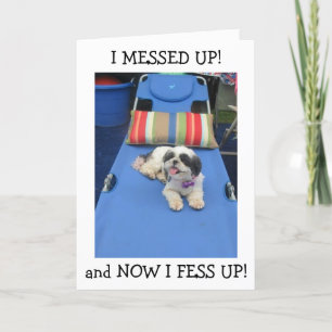 TE LAAT OM TE ZEGGEN: "GELUKKIG BIRTHDAY!" KAART