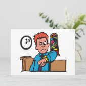 Te laat op kerkelijke uitnodigingen (Staand voorkant)