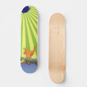 Te laat op school skateboard (Voorkant)