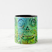 Te laat! tweekleurige koffiemok (Center)