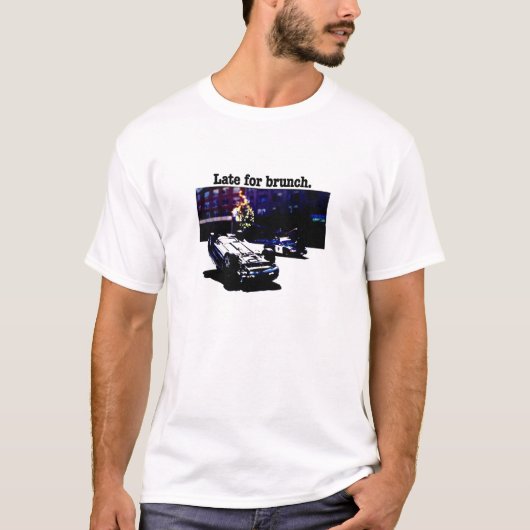 Te laat voor brunch (lichte versie) t-shirt (Voorkant)
