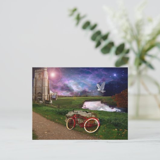 Te laat voor het avondgebed.. briefkaart (Staand voorkant)