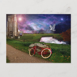 Te laat voor het avondgebed.. briefkaart