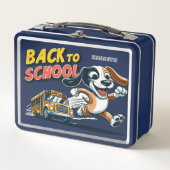 Te laat voor school Hond Lunchbox (Voorkant)