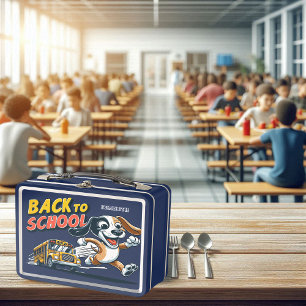 Te laat voor school Hond Lunchbox