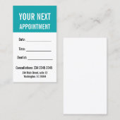 Te lage aanstellingsherinnering Elegance BOLD Afsprakenkaartje (Voorkant / Achterkant)