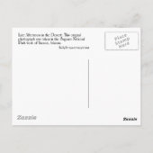 Te late middag in de woestijn briefkaart (Achterkant)