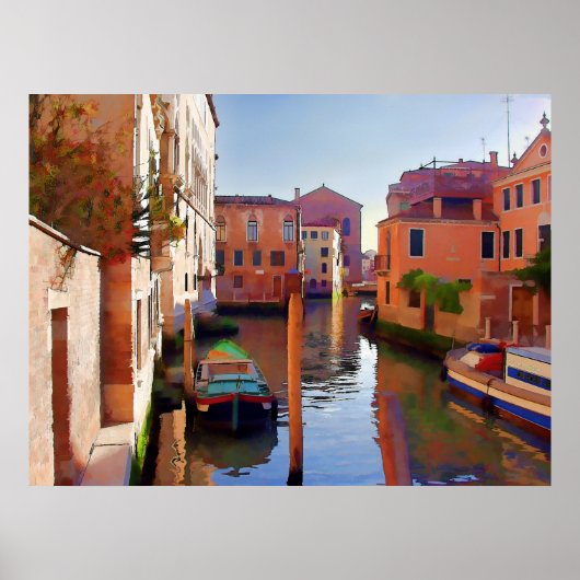 Te late middag in Venetië Poster (Voorkant)