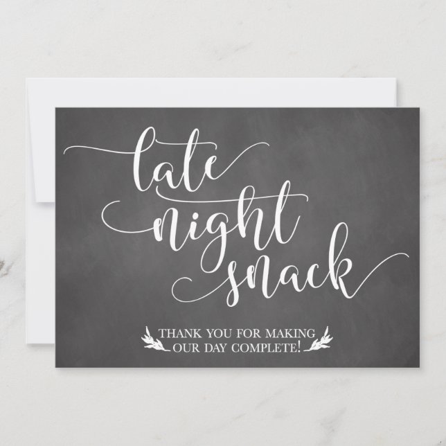 Te late nachtsnacks voor voordeur (Voorkant)
