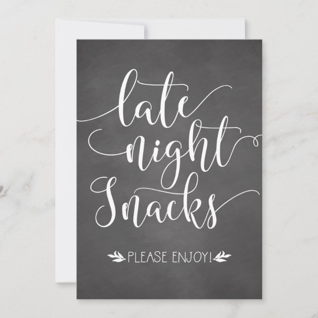 Te late nachtsnacks voor voordeur (Voorkant)