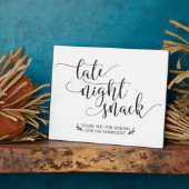 Te late nachtsnacks voor voordeur fotoplaat (Zijkant)