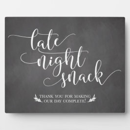 Te late nachtsnacks voor voordeur fotoplaat